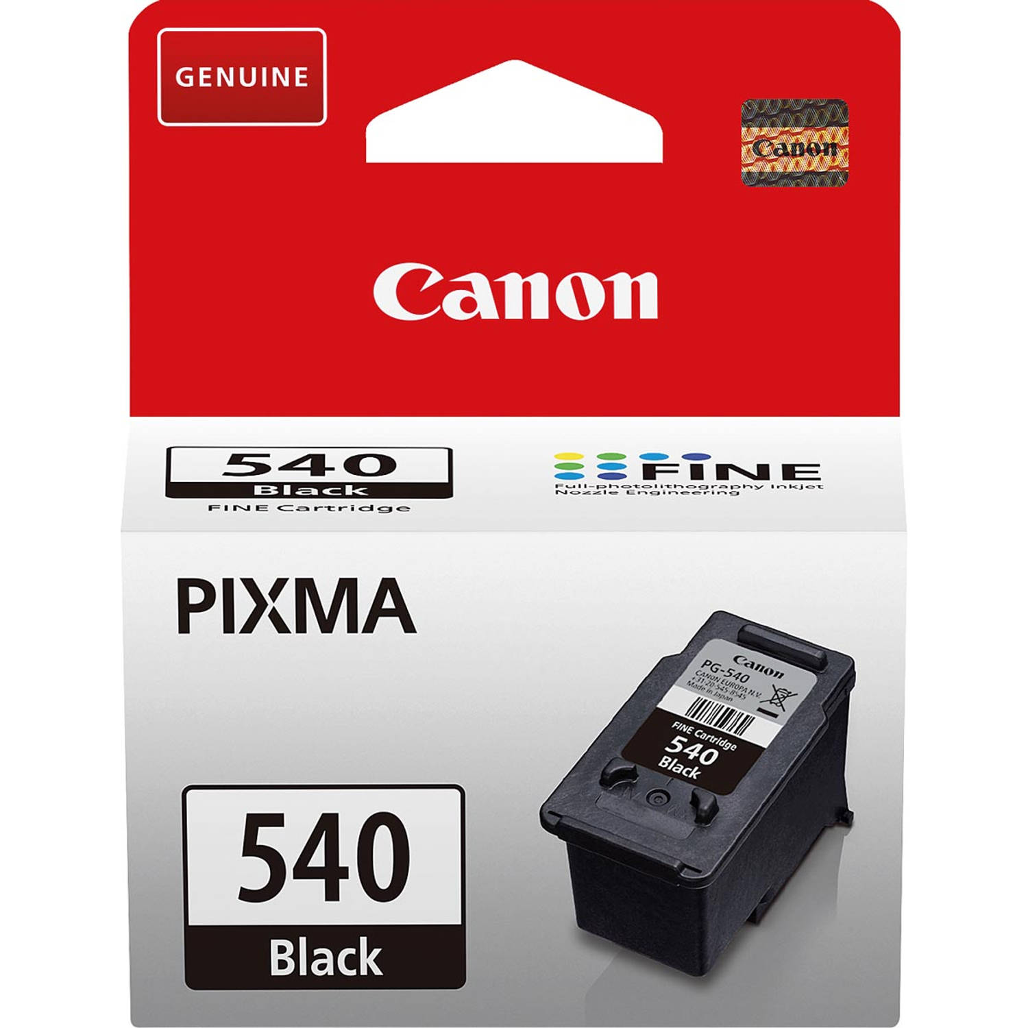 Canon inktcartridge PG-540L EUR, 300 pagina&apos;s, OEM 5224B001, zwart