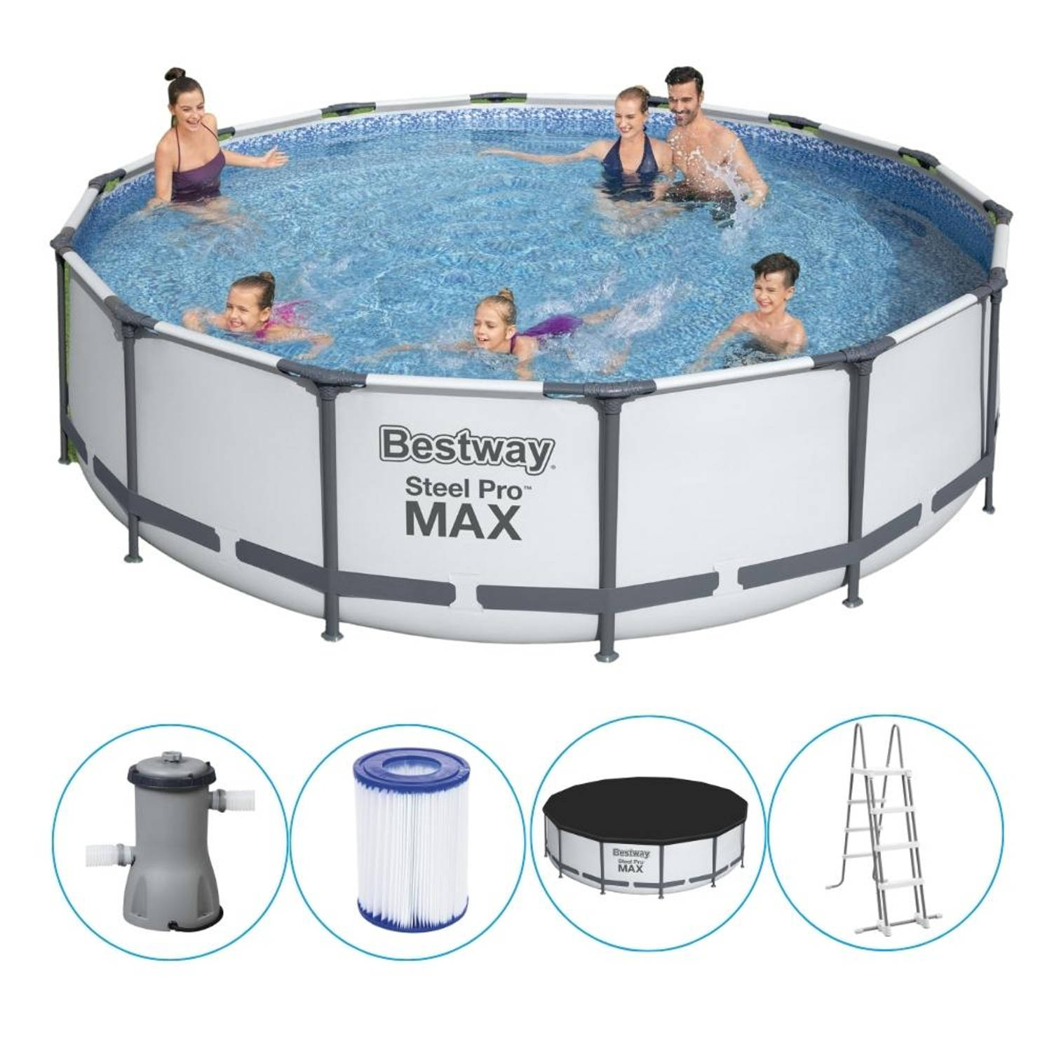 Bestway opzetzwembad steel pro max Ø427cm