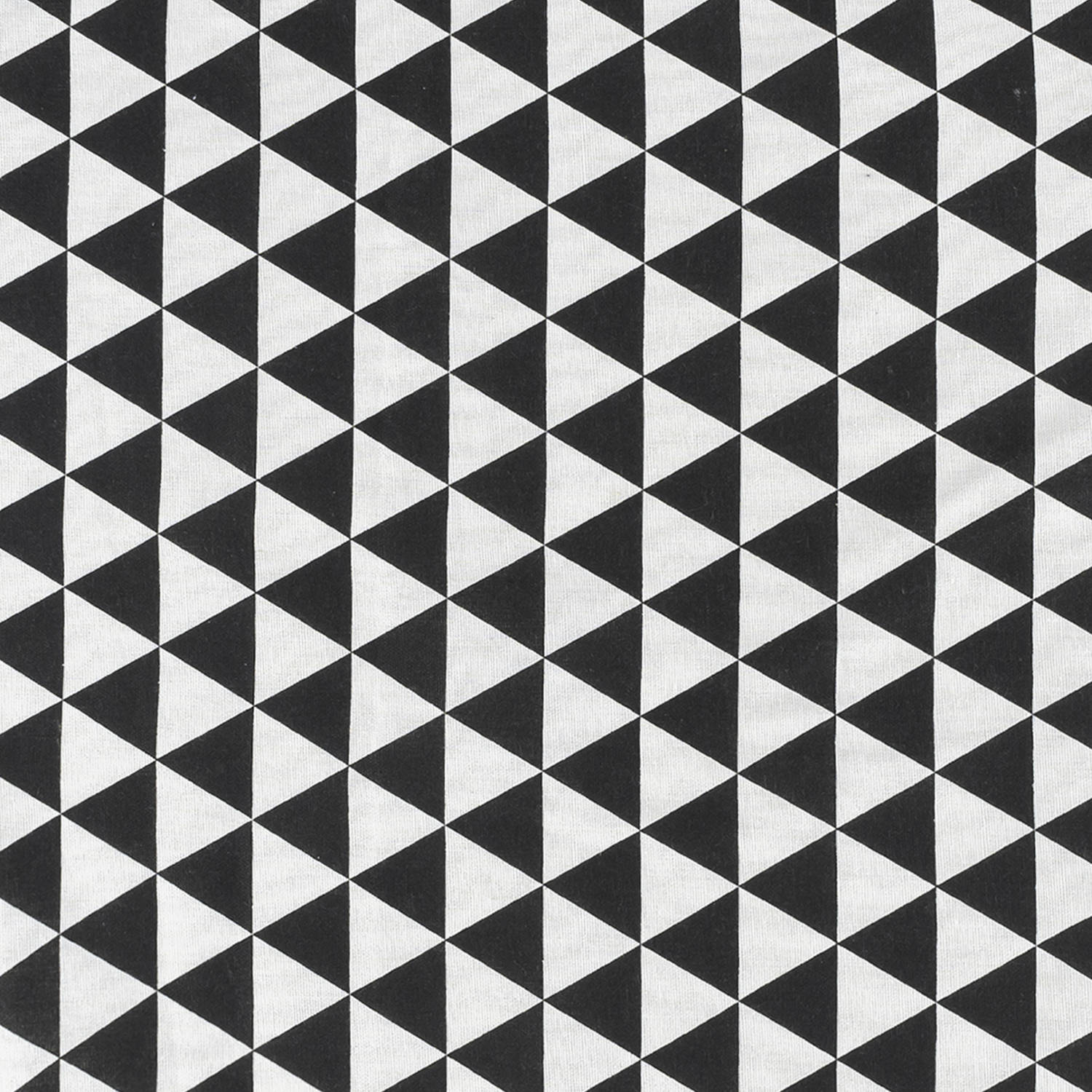 Een zin twee Betasten Krumble Theedoek Driehoek patroon - 60 x 40 cm - Katoen - Zwart/wit |  Blokker