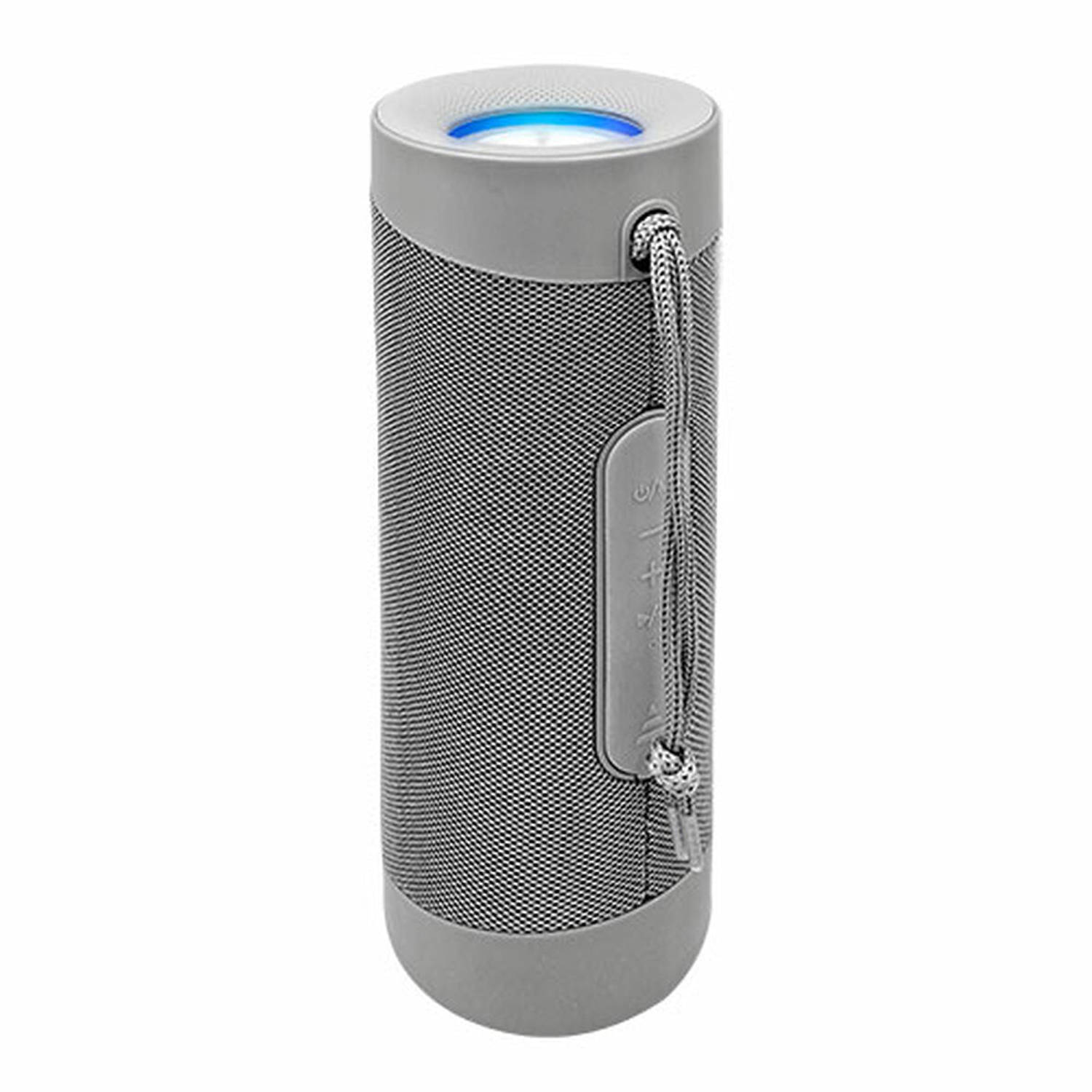 Denver BTV-208 - Bluetooth speaker - portable - LED licht - USB input - SD kaart input - Handsfree functie - Grijs