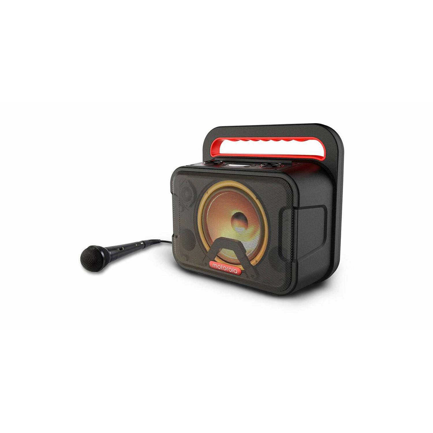Motorola Sound Draadloze Speaker - ROKR 810 -  40 Watt - Zwart - Bluetooth 5.0 - LED - Karaoke Microfoon - Waterproof