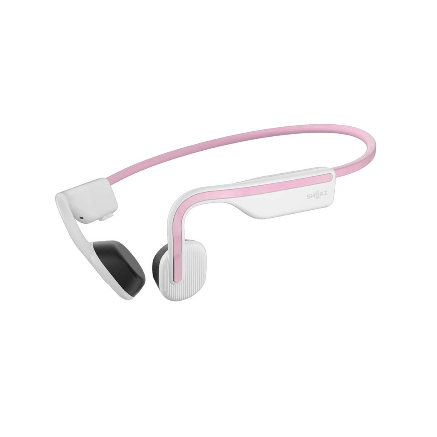 Shokz OpenMove Bluetooth draadloze sport hoofdtelefoon met microfoon, 6 uur speeltijd, IP55 waterdicht (Himalayan Pink)