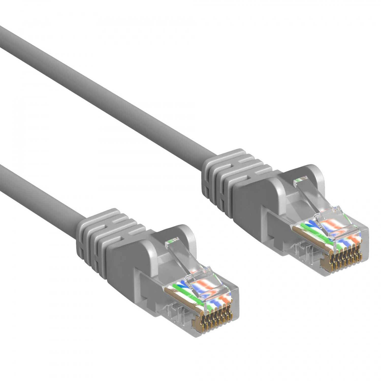 Cat 5e - U/UTP - Netwerkkabel - Patchkabel - Internetkabel - 1 Gbps - 5 meter - Grijs - Allteq