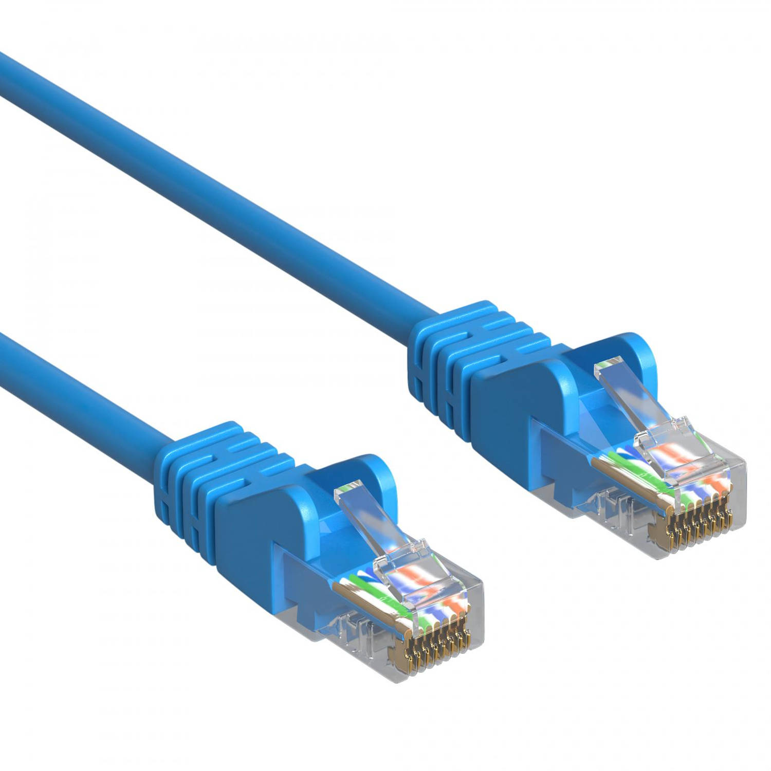 Cat 5e - U/UTP - Netwerkkabel - Patchkabel - Internetkabel - 1 Gbps - 10 meter - Blauw - Allteq