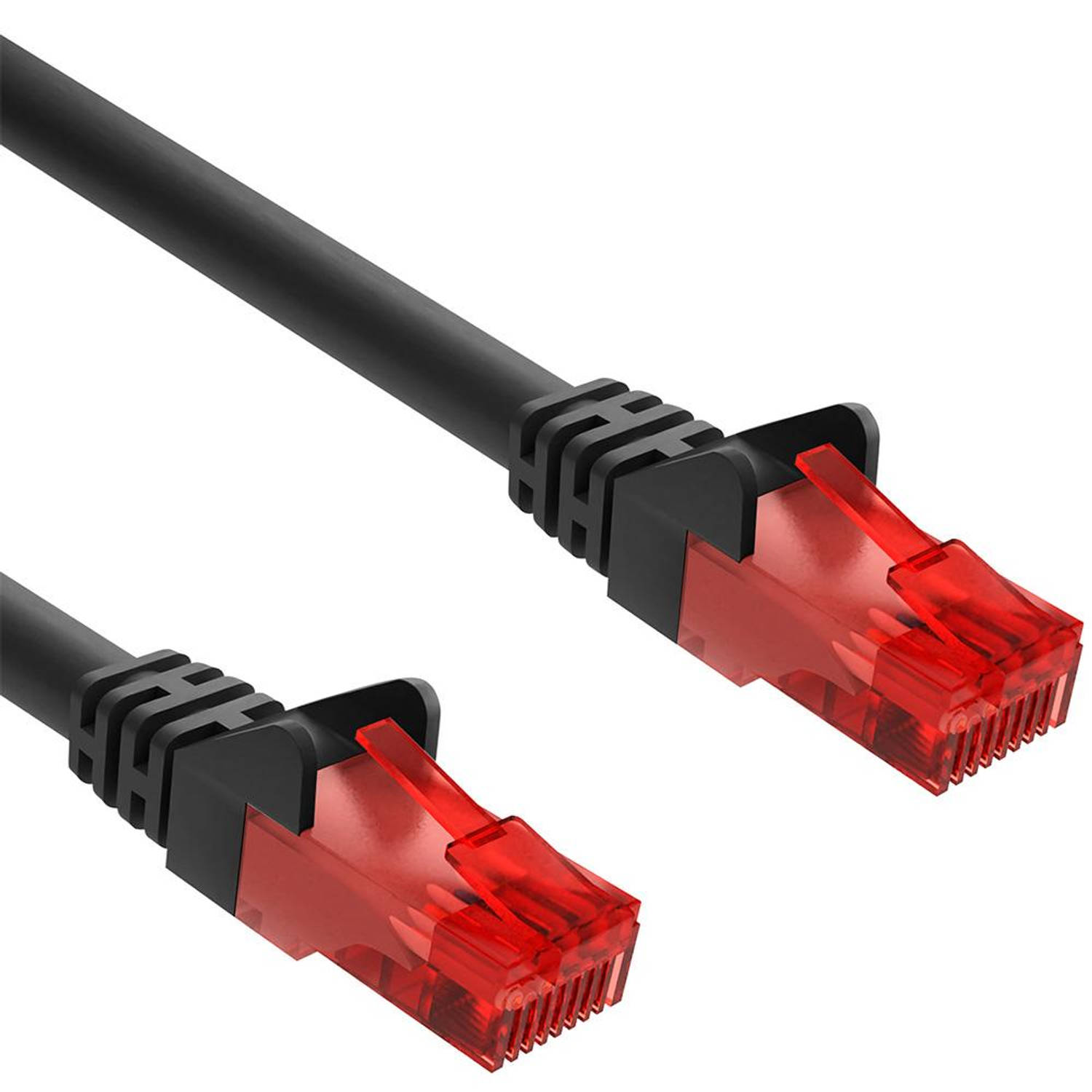 Cat 6 - U/UTP - Netwerkkabel - Patchkabel - Internetkabel - 10 Gbps - 1 meter - Zwart - Allteq