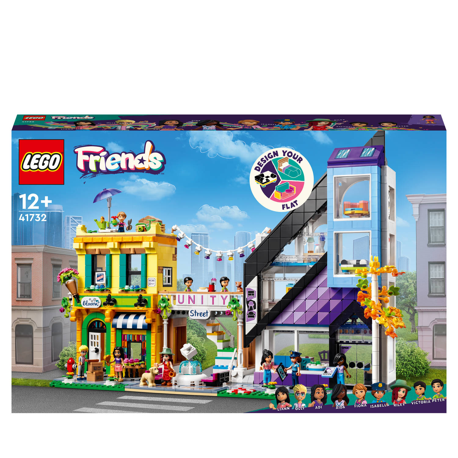 LEGOÂ® Friends 41732 Bloemen- en decoratiewinkel in de stad