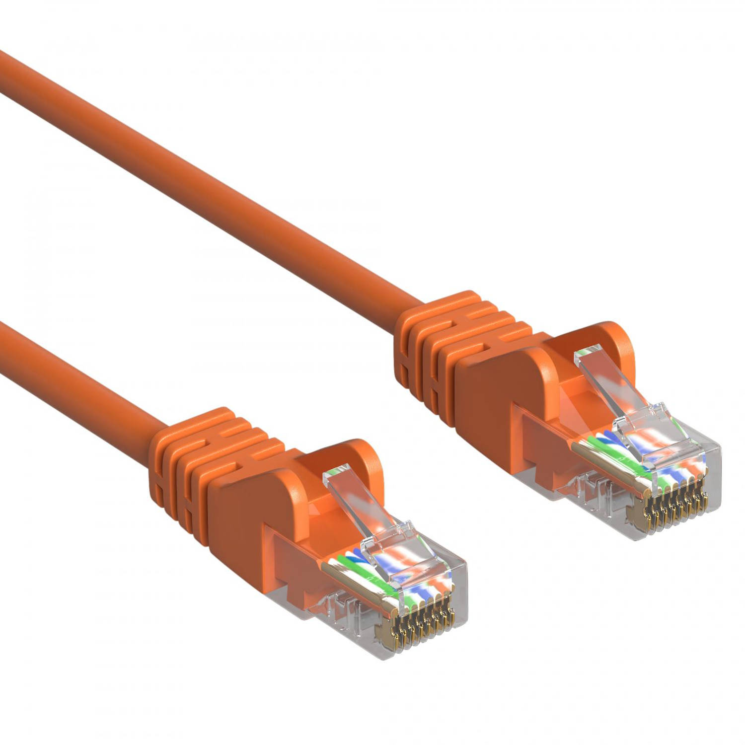 Cat 5e - U/UTP - Netwerkkabel - Patchkabel - Internetkabel - 1 Gbps - 10 meter - Oranje - Allteq
