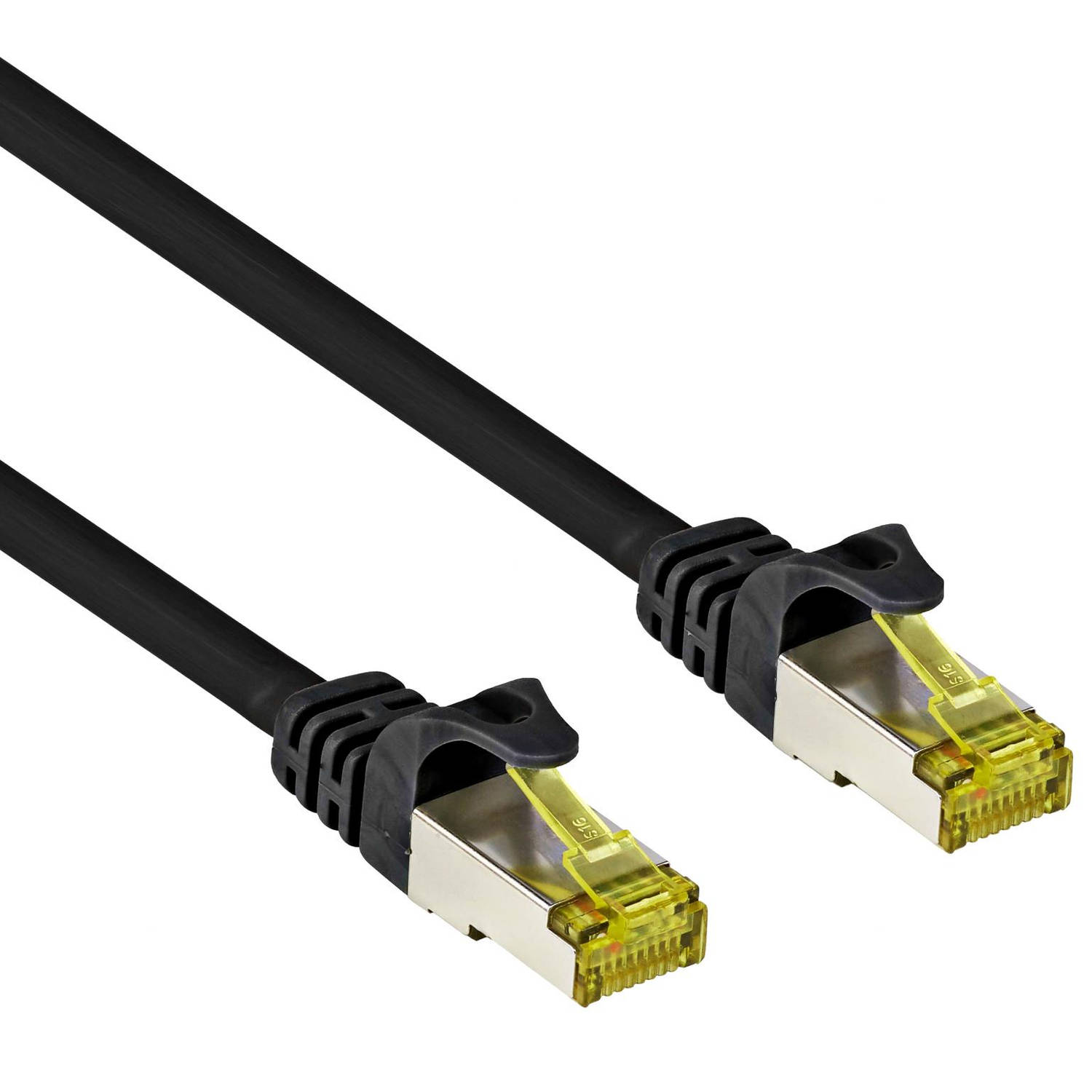 Cat 7 - S/FTP - Netwerkkabel - Patchkabel - Afgeschermd - 10 Gbps - 10 meter - Zwart - Allteq
