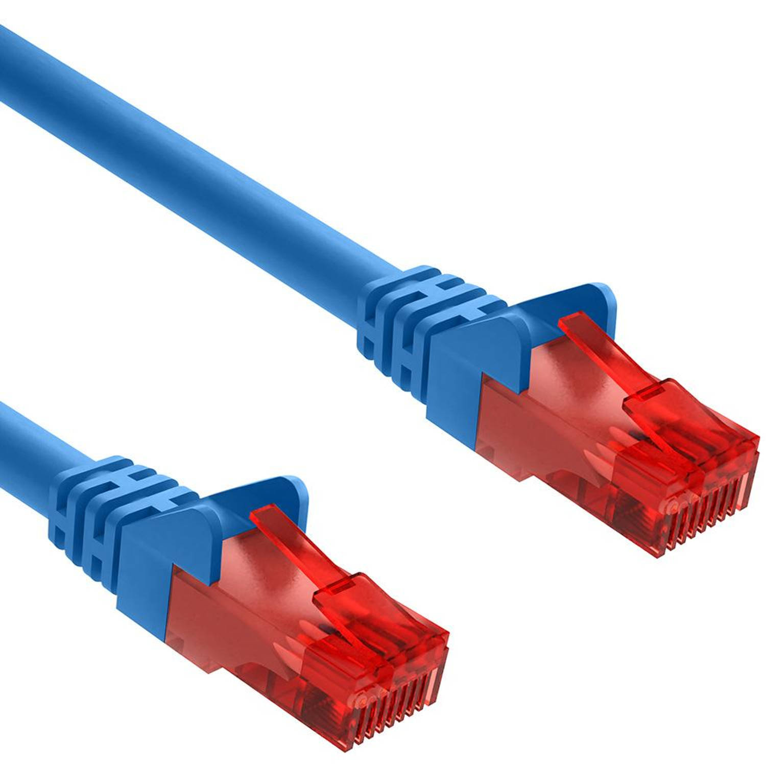 Cat 6 - U/UTP - Netwerkkabel - Patchkabel - Internetkabel - 10 Gbps - 50 meter - Blauw - Allteq