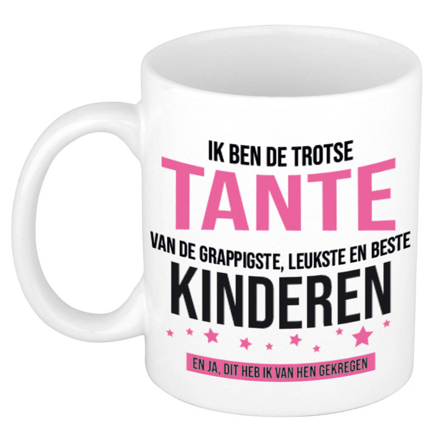 Kwestie beddengoed vochtigheid Trotse tante van leukste kinderen cadeau koffiemok / theebeker 300 ml -  feest mokken | Blokker