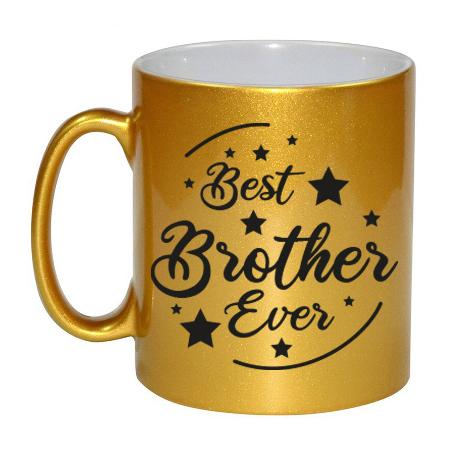 Gouden Best Brother Ever Cadeau Koffiemok-Theebeker 330 Ml Feest Mokken