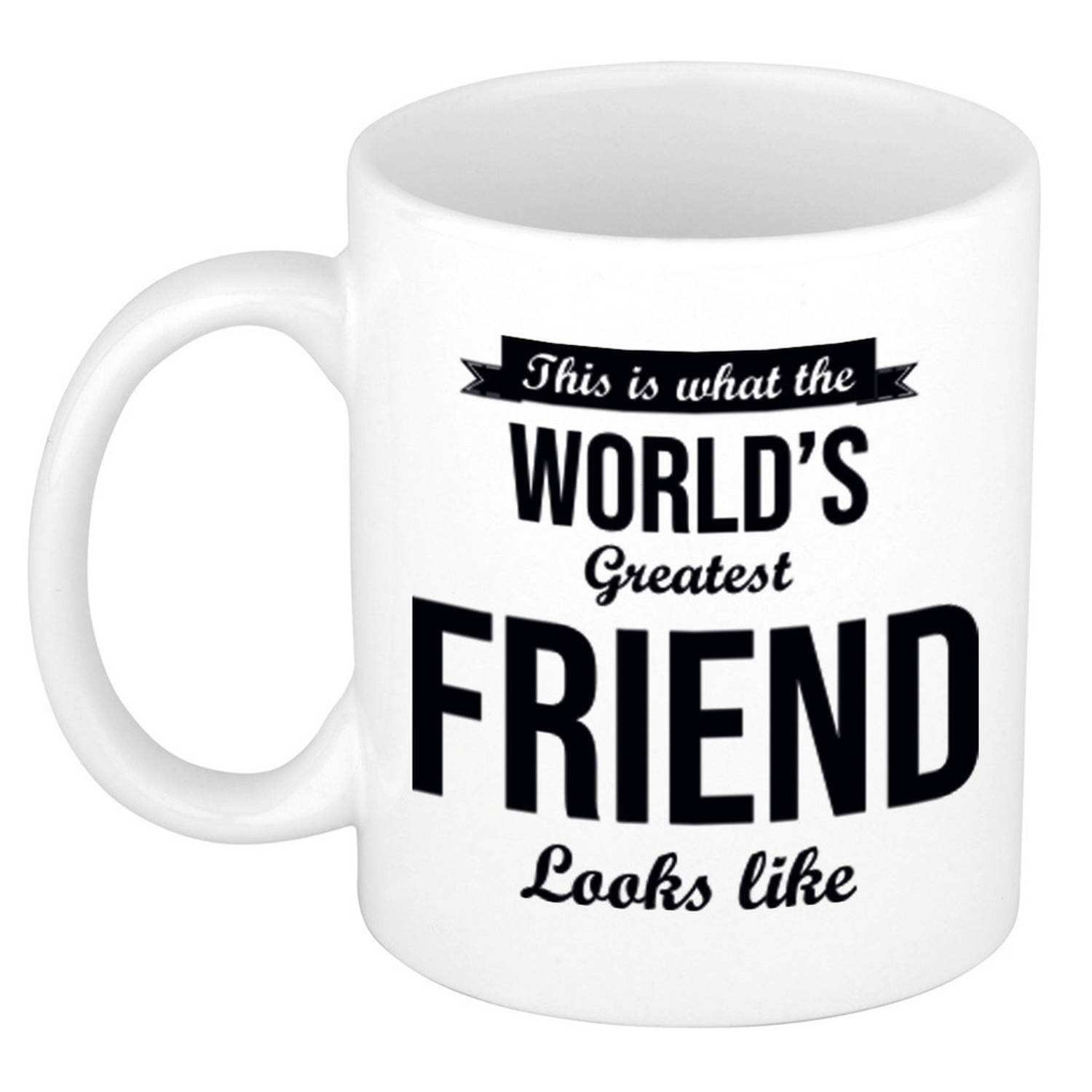 Worlds Greatest Friend Cadeau Koffiemok-Theebeker 300 Ml Feest Mokken