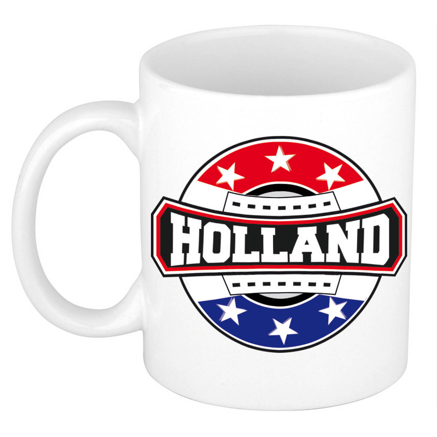 Holland / Nederland logo supporters mok / beker 300 ml - feest mokken