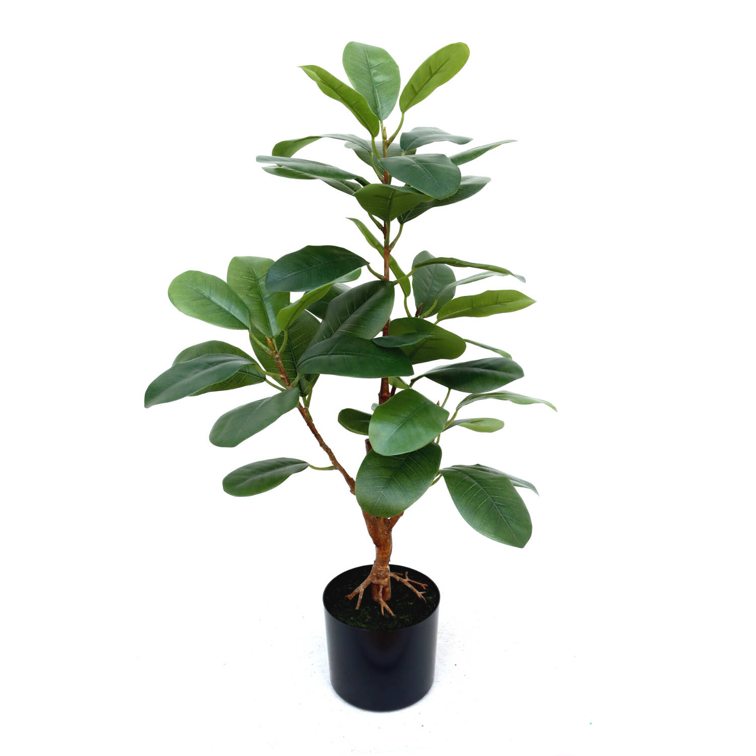 Ficus kunstplant 80cm | Nep Rubberplant | Kleine kunst Ficus | Nep Ficus | Kunstplant voor binnen