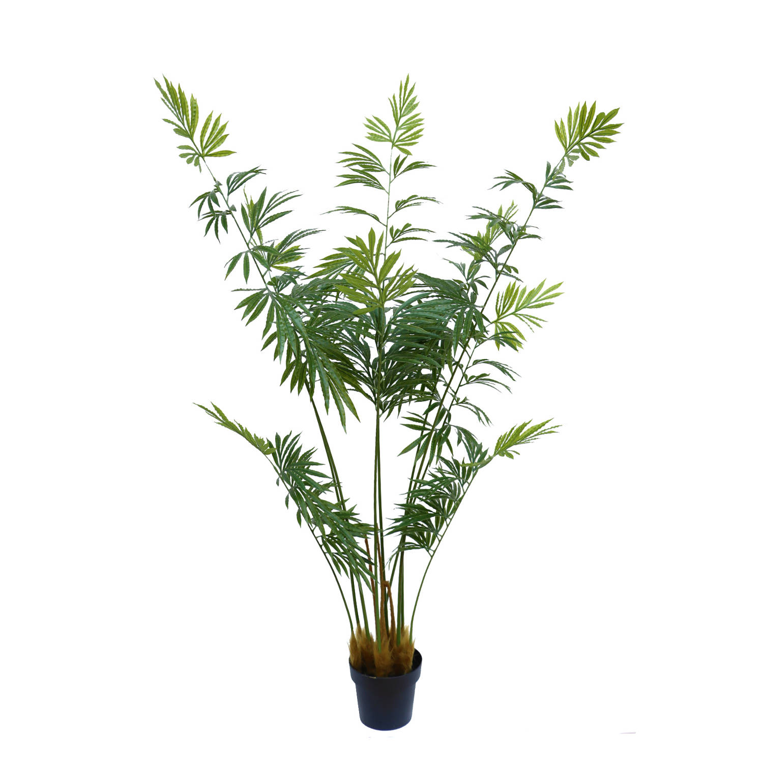 Kunst Palmvaren 180cm | Kunstpalm 180cm | Grote Kunstplant | Kunstplant voor binnen | Tropische Kunstplant | Groene kunstplant 180cm