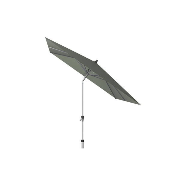 Platinum Riva stokparasol 2.5x2.5 - Olive met voet en hoes