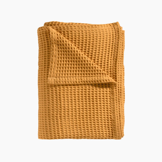 Heckett Lane Wafel Plaid - Golden Yellow 240x260cm