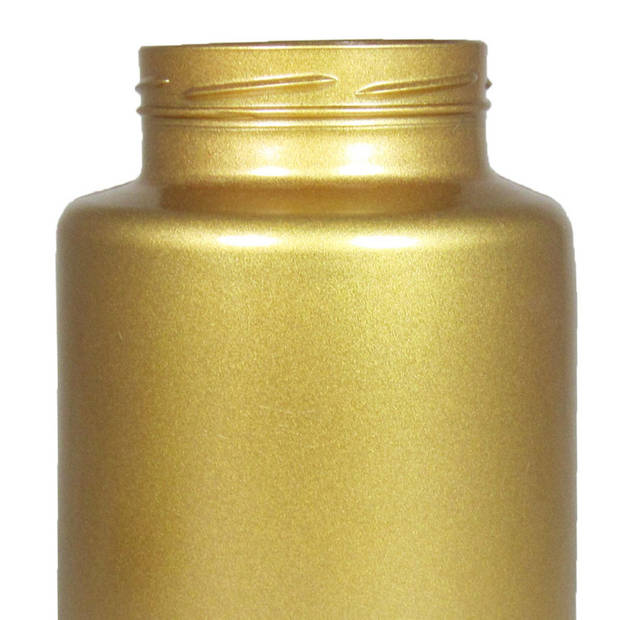 Bloemenvaas - mat goud glas - H25 x D17 cm - Vazen
