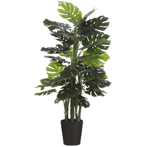 Mica Decorations Kunstplant - Monstera - groen - 140 x 75 cm - Kunstplanten