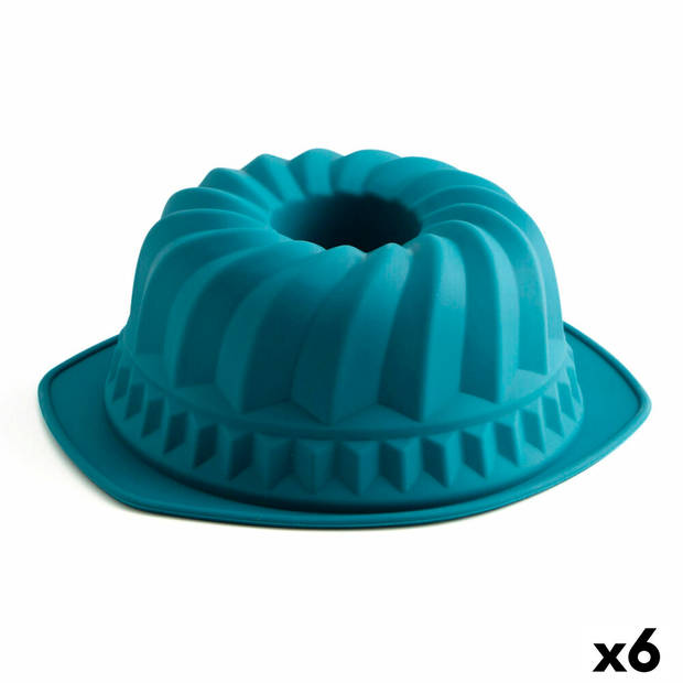 Springvorm Pan Quid Silik One Blauw Plastic (24,3 x 28,4 cm) (Pack 6x)