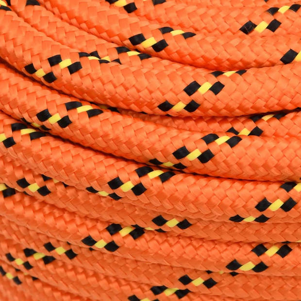 vidaXL Boottouw 18 mm 25 m polypropyleen oranje