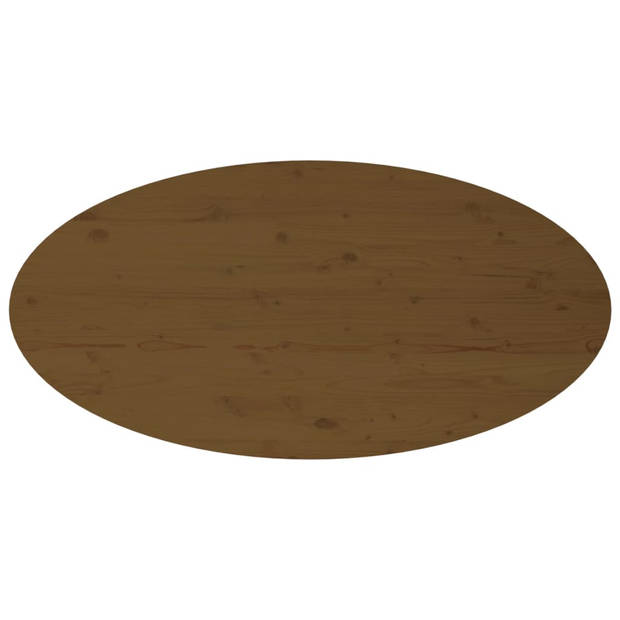 vidaXL Salontafel 110x55x45 cm massief grenenhout honingbruin
