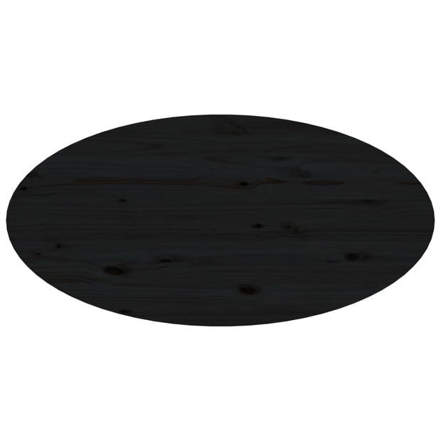 vidaXL Salontafel 80x40x35 cm massief grenenhout zwart