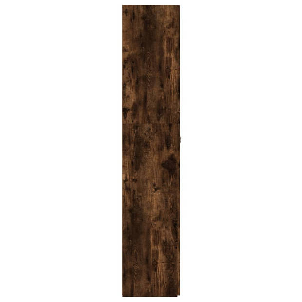 vidaXL Schoenenkast 80x35,5x180 cm bewerkt hout gerookt eikenkleurig