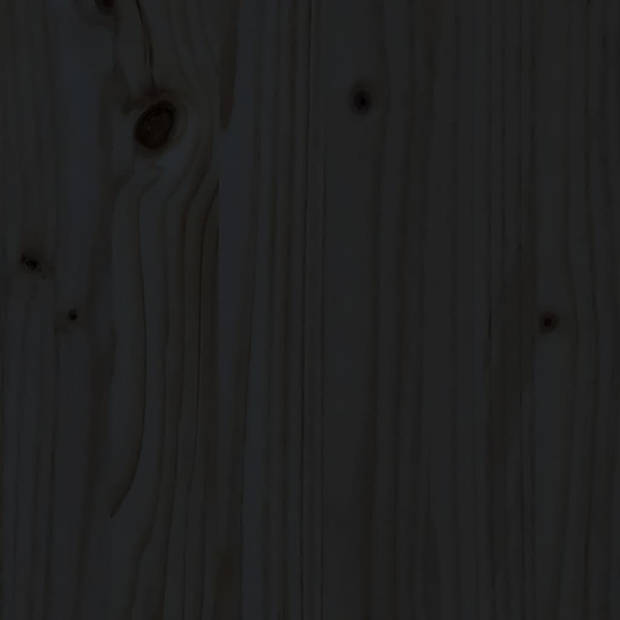 vidaXL Salontafel Ø 35x35 cm massief grenenhout zwart