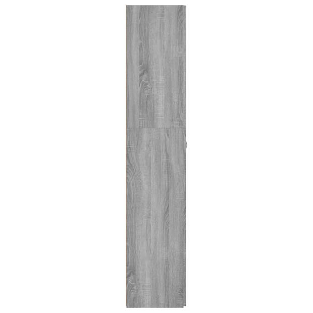vidaXL Schoenenkast 80x35,5x180 cm bewerkt hout grijs sonoma eiken