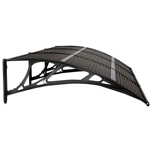 vidaXL Deurluifel 300x75 cm polycarbonaat zwart