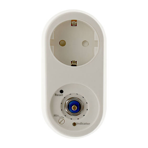 EcoDim - LED Stekkerdimmer - Smart WiFi - ECO-DIM.06 - Fase Afsnijding RC - Z-Wave - Opbouw - Enkel Knop - 0-100W - Wit