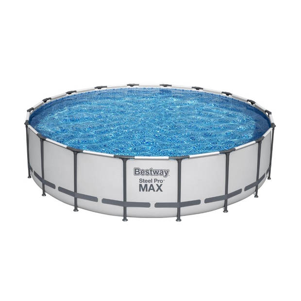 Bestway - Steel Pro MAX - Opzetzwembad inclusief filterpomp en accessoires - 549x122 cm - Rond