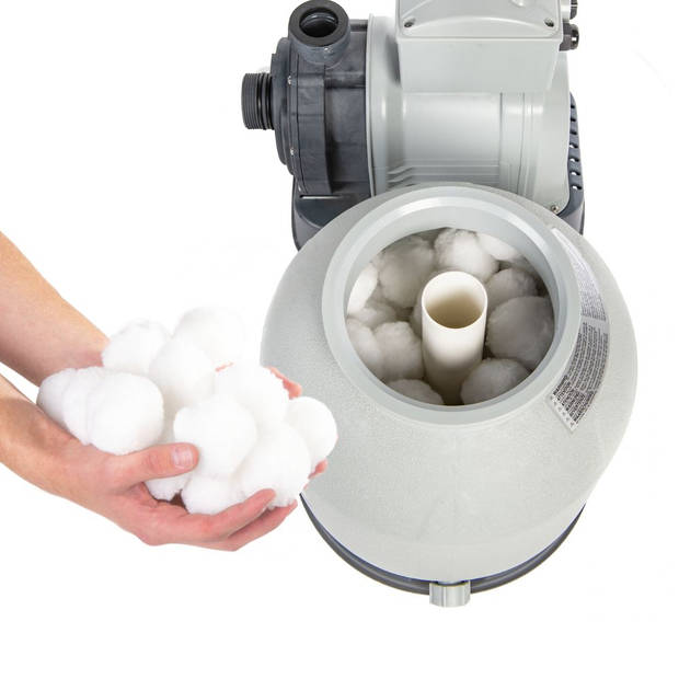 Comfortpool - Filterbollen geschikt voor zandfilterpomp(en) - 4000 gram & WAYS scrubborstel