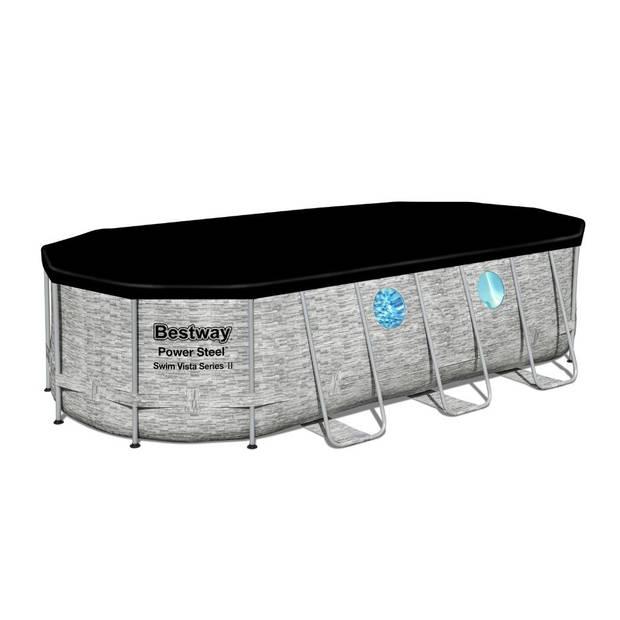 Bestway Zwembad Power Steel Swim Vista - Inclusief accessoires - 549x274x122 cm