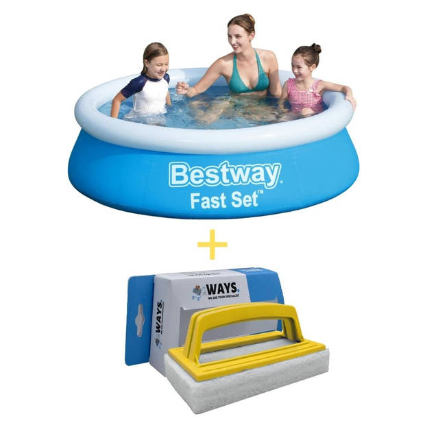 Bestway Zwembad - Fast Set - 183 x 51 cm - Inclusief Scrubborstel