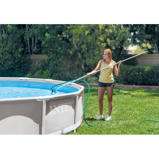 WAYS - Zwembad Onderhoud - Onderhoudsset & Filterpomp 1250 L/u & 12 Filters Type H & WAYS Scrubborstel