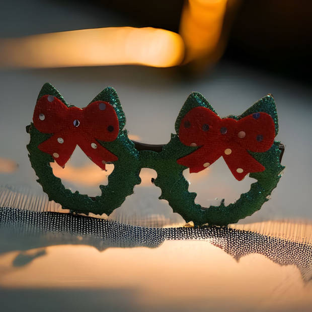 Horend Goed Kerstbril - bril/feestbril accessoires - Kerst verkleedaccessoires