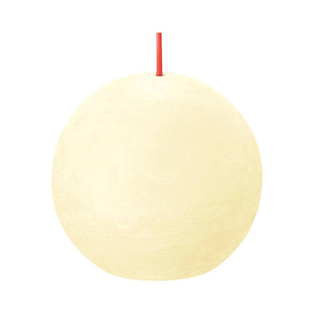 Rustiek bolkaars shine diameter76 butter yellow