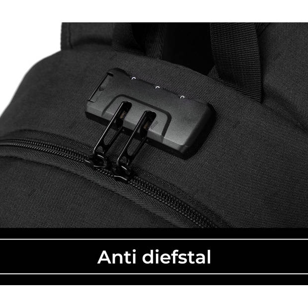 Anti Diefstal Waterdichte Rugzak Inclusief Usb Oplaadstation - Laptop tas 14 t/m 15,6 inch - voor dames en heren en jong