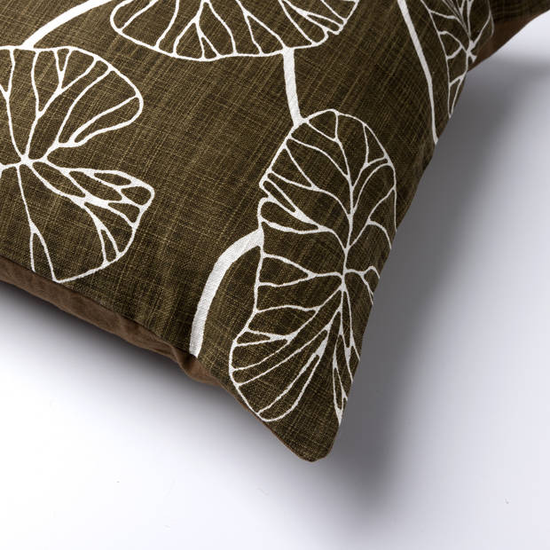 Dutch Decor - JULES - Sierkussen 45x45 cm Olive Branch - groen