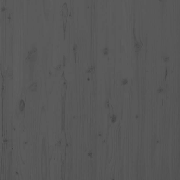 vidaXL Hoofdbord wandmontage 106x3x91,5 cm massief grenenhout grijs