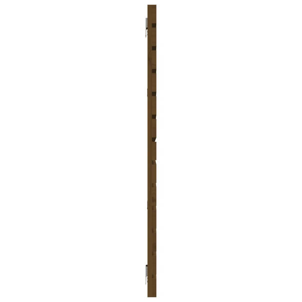 vidaXL Hoofdbord wandmontage 166x3x91,5 cm grenenhout honingbruin