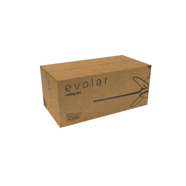 Evolar EVO-CF52MB12 Plafondventilator Mat Zwart