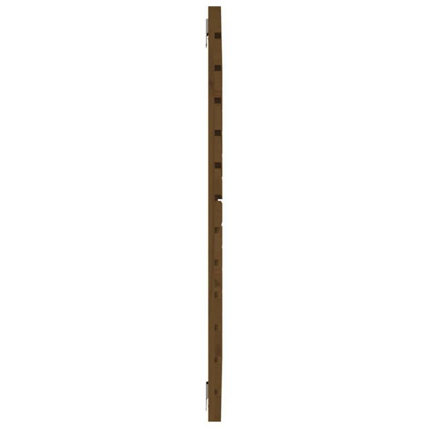 vidaXL Hoofdbord wandmontage 141x3x91,5 cm grenenhout honingbruin