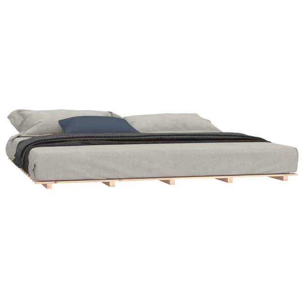 vidaXL Bedframe massief grenenhout 200x200 cm