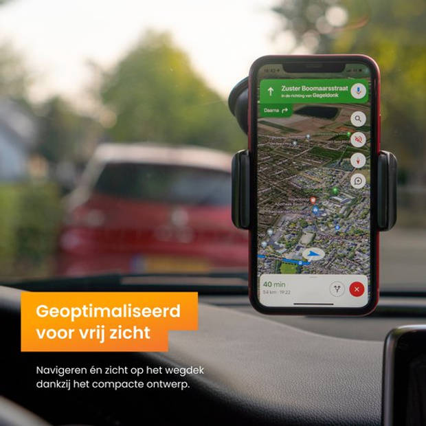 R2B Telefoonhouders Auto Zuignap Compact - Geschikt voor Raam, Dashboard en Bureau - Gsm Houder Auto