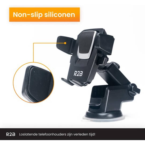 R2B Telefoonhouders Auto Zuignap - Voor Raam en Dashboard - Gsm Houder Auto - Autoaccessoires - Auto Telefoonhouder