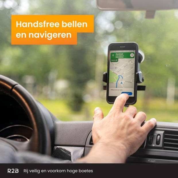 R2B Telefoonhouders Auto Zuignap - Voor Raam en Dashboard - Gsm Houder Auto - Autoaccessoires - Auto Telefoonhouder