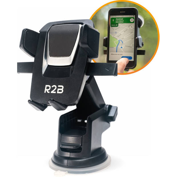 R2B® Telefoonhouders Auto Zuignap - Voor Raam en Dashboard - Gsm Houder Auto - Auto Telefoonhouder - Model Beemster